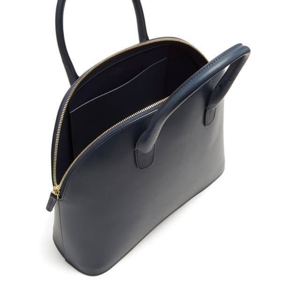 NWT $895 Mansur Gavriel Blu calf leather dome bag - Picture 6 of 10